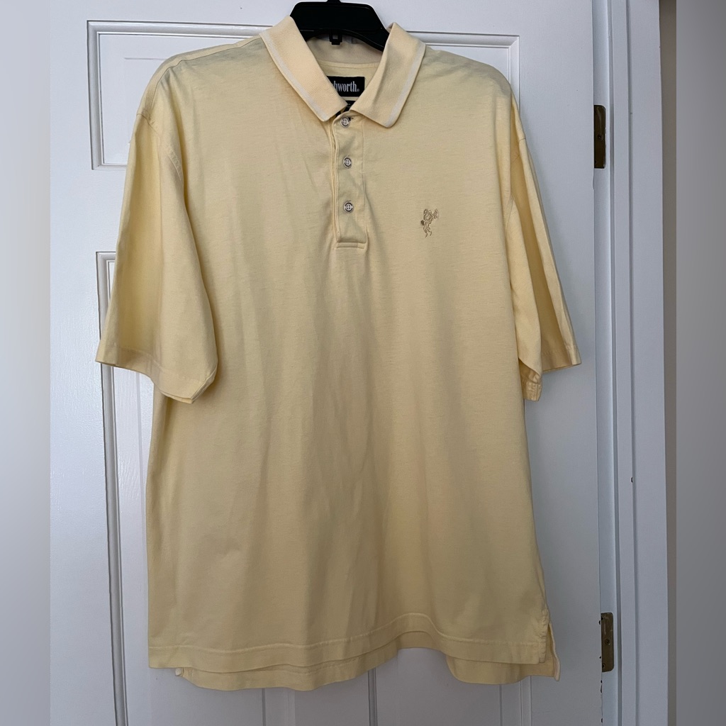 Ashworth Light Yellow Polo Shirt